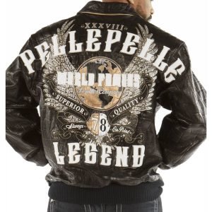 Pelle Pelle Men World Famous 1978 Black Leather Jacket