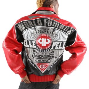 Pelle Pelle Men World Famous Authentic Original MB 1978 Red Leather Jacket
