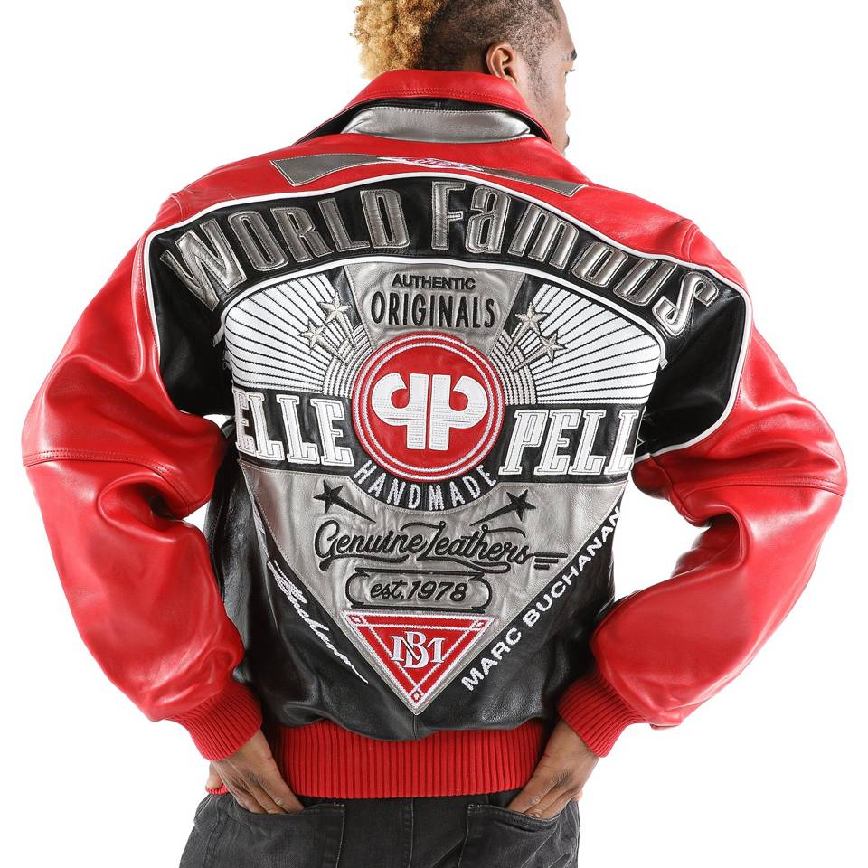 Pelle Pelle Men World Famous Authentic Original MB 1978 Red Leather Jacket