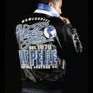Pelle Pelle Men World Tour 1978 International Black Jacket