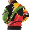 Pelle Pelle Men's Abstract Multi Color Wool Jacket