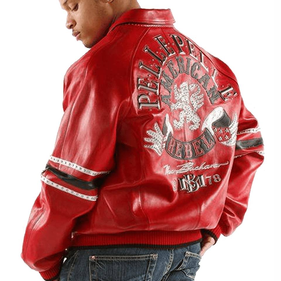 Pelle Pelle Men's American Rebel MB 1978 Red Jacket