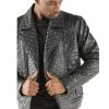 Pelle Pelle Mens Black Quilted Biker Leather Jacket
