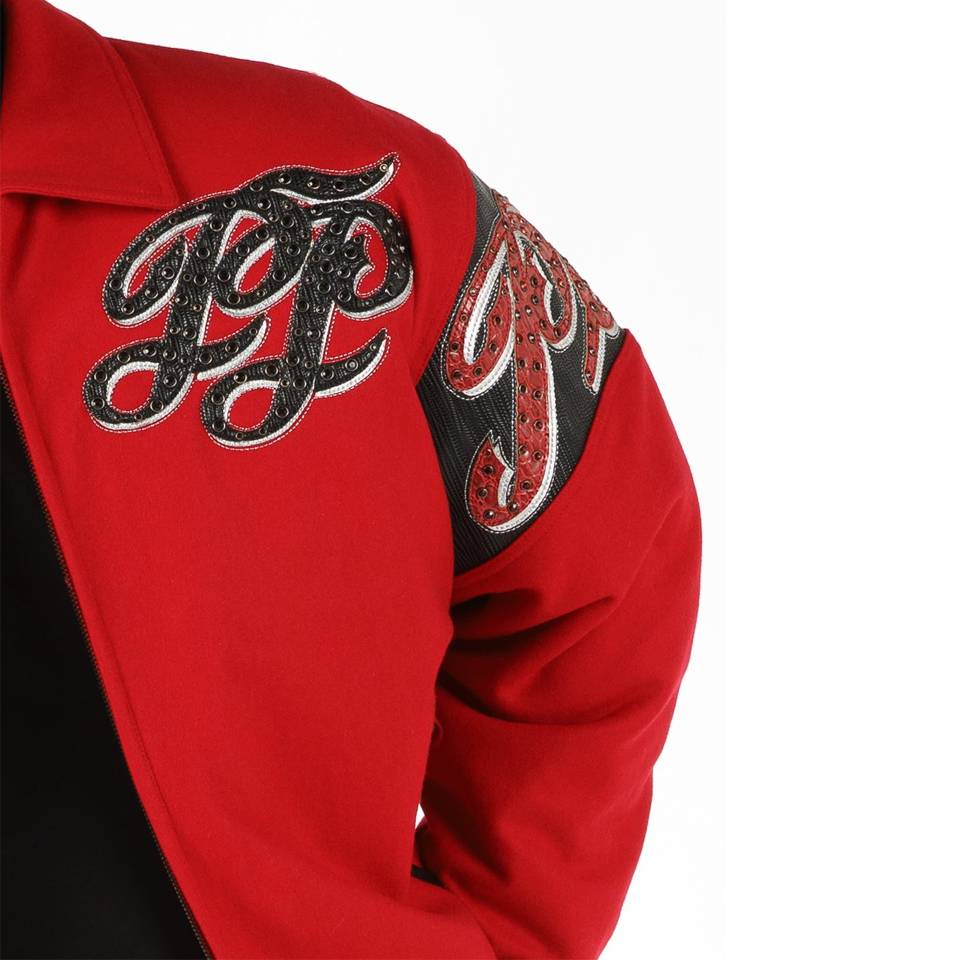 Pelle Pelle Men's MB Legendary 1978 Steadfast Red Wool Jacket