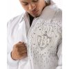 Pelle Pelle Men's Platinum & Diamonds MB 1978 White Wool Jacket