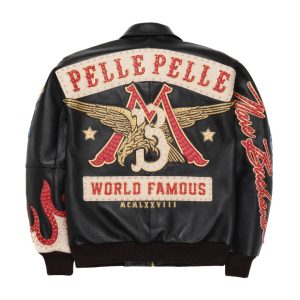 Pelle Pelle Men's World Famous MB Black Jacket