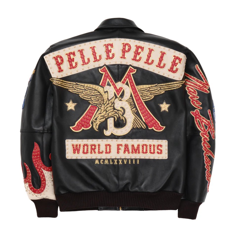 Pelle Pelle Men's World Famous MB Black Jacket