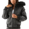 Pelle Pelle Monarch Ladies Black Fur Hood Jacket