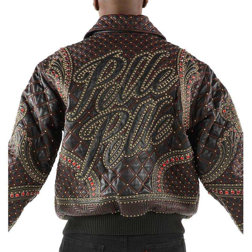Pelle Pelle Monarch Men Burgundy Leather Jacket
