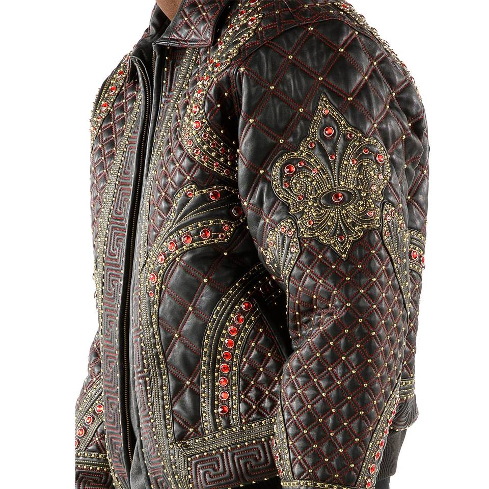 Pelle Pelle Monarch Men's Burgundy Leather Jacket