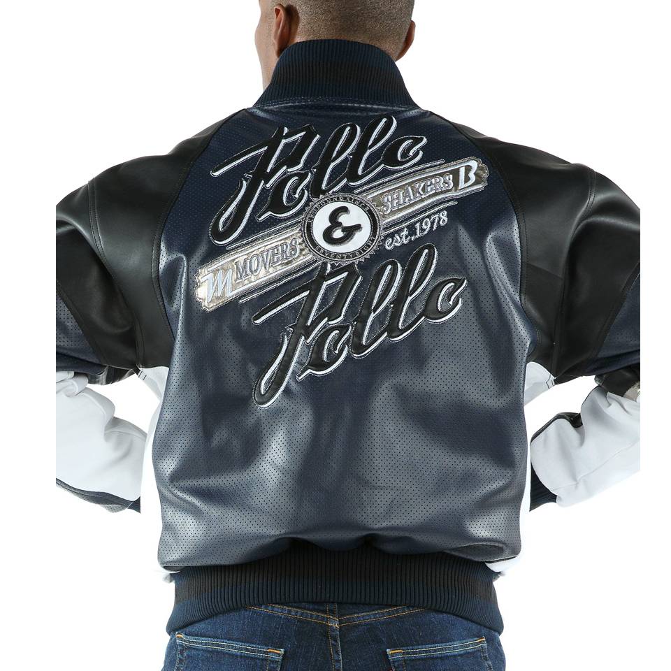 Pelle Pelle Movers & Shakers Navy Blue Leather Jacket