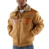 Pelle Pelle Mustard Fur Collar Gator Jacket