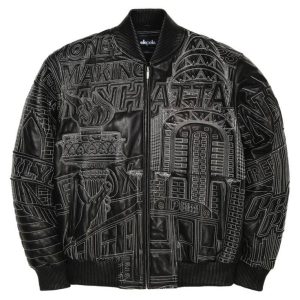 Pelle Pelle NYC Black Boro Quilted Jacket