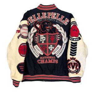 Pelle Pelle National Champs 1978 Black Panther Wool Jacket