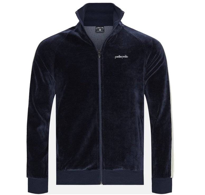 Pelle Pelle Navy Blue Warm Up Velvet Tracksuit