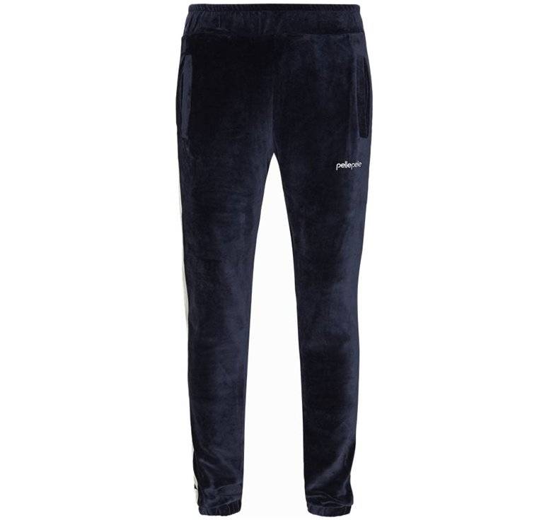 Pelle Pelle Navy Blue Warm Up Velvet Trouser