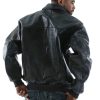 Pelle Pelle Neoprene Navy Blue Croc Leather Jacket