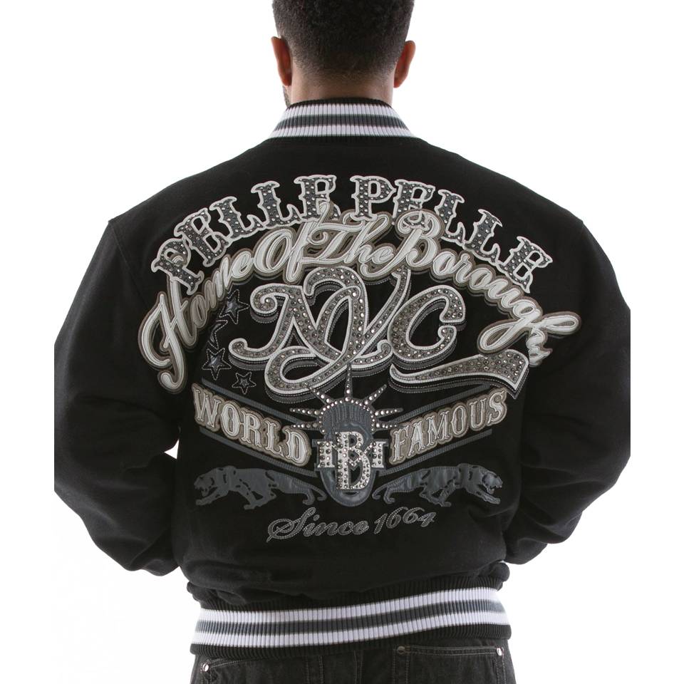 Pelle Pelle New York City MB World Famous 1664 Black Jacket