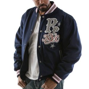 Pelle Pelle New York City MB World Famous 1664 Blue Jacket