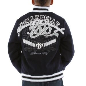 Pelle Pelle New York City MB World Famous 1664 Kids Navy Blue Wool Jacket