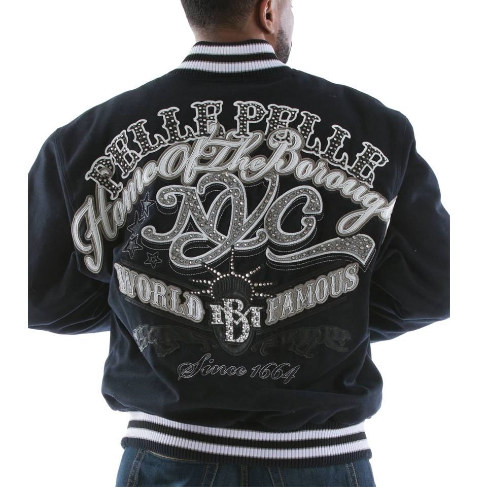 Pelle Pelle New York City MB World Famous 1664 Navy Blue Jacket