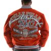 Pelle Pelle New York City MB World Famous 1664 Orange Wool Jacket