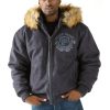 Pelle Pelle Original 40th Anniversary Unrivaled 1978 Grey Fur Hood Jacket