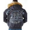 Pelle Pelle Original 40th Anniversary Unrivaled 1978 Grey Fur Hood Wool Jacket