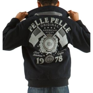 Pelle Pelle Original American MB 1978 Black Boys Wool Jacket