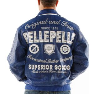 Pelle Pelle Original and True MB Blue Leather Jacket