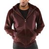 Pelle Pelle Ornate P Pony Maroon Fur Hoodie