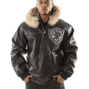 Pelle Pelle PP Crest Black Fur Hood Jacket