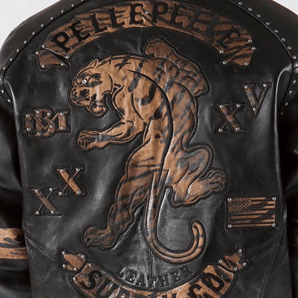 Pelle Pelle Panther Black Leather Jacket