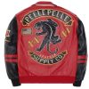 Pelle Pelle Panther Supply co Red Full Grain Leather Jacket