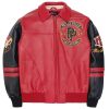 Pelle Pelle Panther Supply co Red Top Grain Leather Jacket
