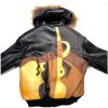 Pelle Pelle Picasso Women Black Fur Hooded Leather Jacket