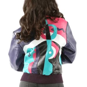 Pelle Pelle Picasso Women Purple Leather Jacket