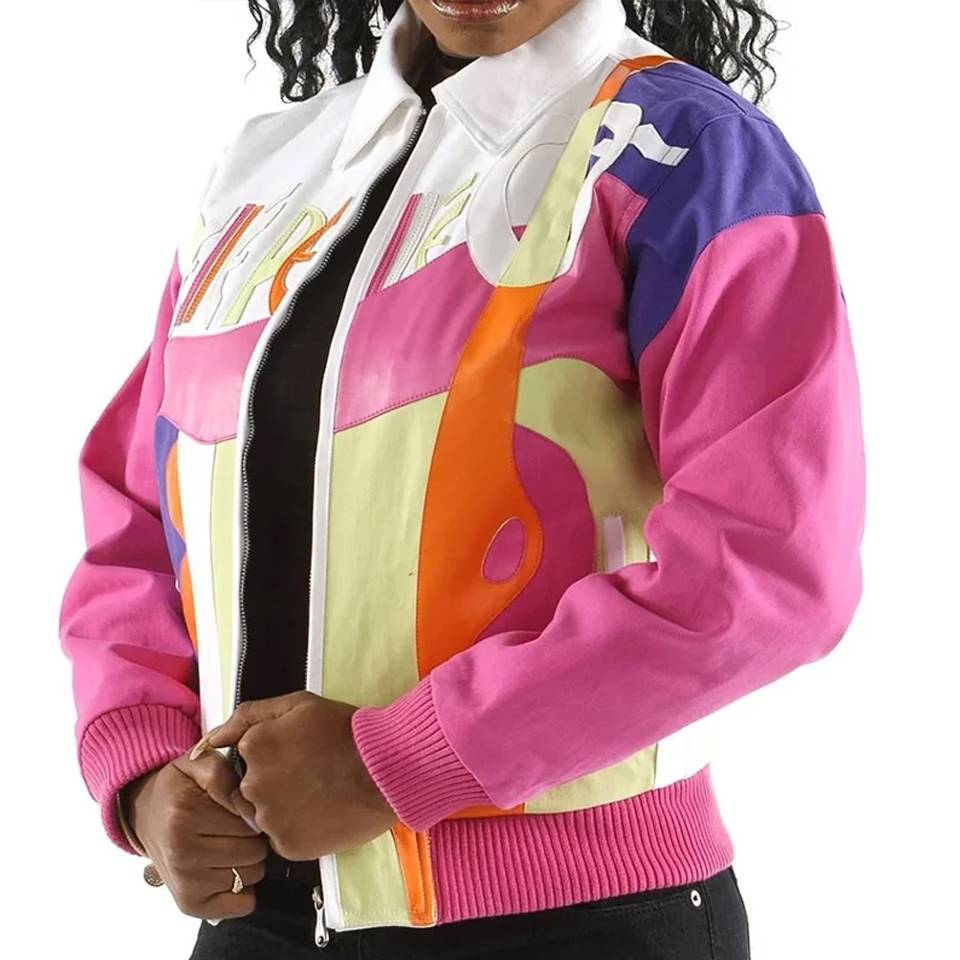 Pelle Pelle Picasso Women's Pink Wool Jacket