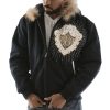 Pelle Pelle Platinum & Diamonds MB 1978 Black Fur Hood Jacket