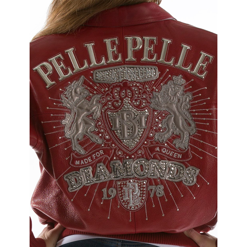 Pelle Pelle Platinum & Diamonds MB 1978 Maroon Leather Jacket
