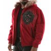 Pelle Pelle Platinum & Diamonds MB 1978 Red Fur Hood Jacket