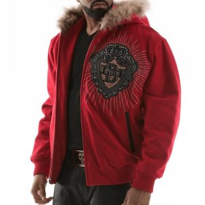Pelle Pelle Platinum & Diamonds MB 1978 Red Fur Hood Jacket