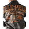 Pelle Pelle Players All in Stars MB 1978 Black Genuine Leather Jacket