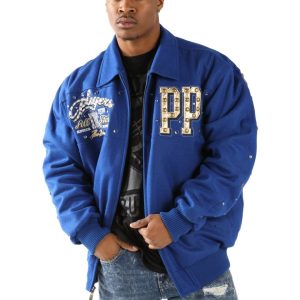 Pelle Pelle Players MB 1978 Blue Wool Jacket