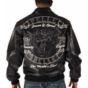 Pelle Pelle Power and Speed 1978 Black Leather Jacket