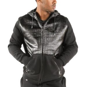 Pelle Pelle Premium Cayman Black Pattern Hoodie