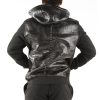 Pelle Pelle Premium Cayman Black Pattern Leather Hoodie