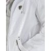 Pelle Pelle Premium Cayman White Pattern Leather Hoodie