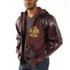 Pelle Pelle Prestige 1978 Maroon Wool Hoodie