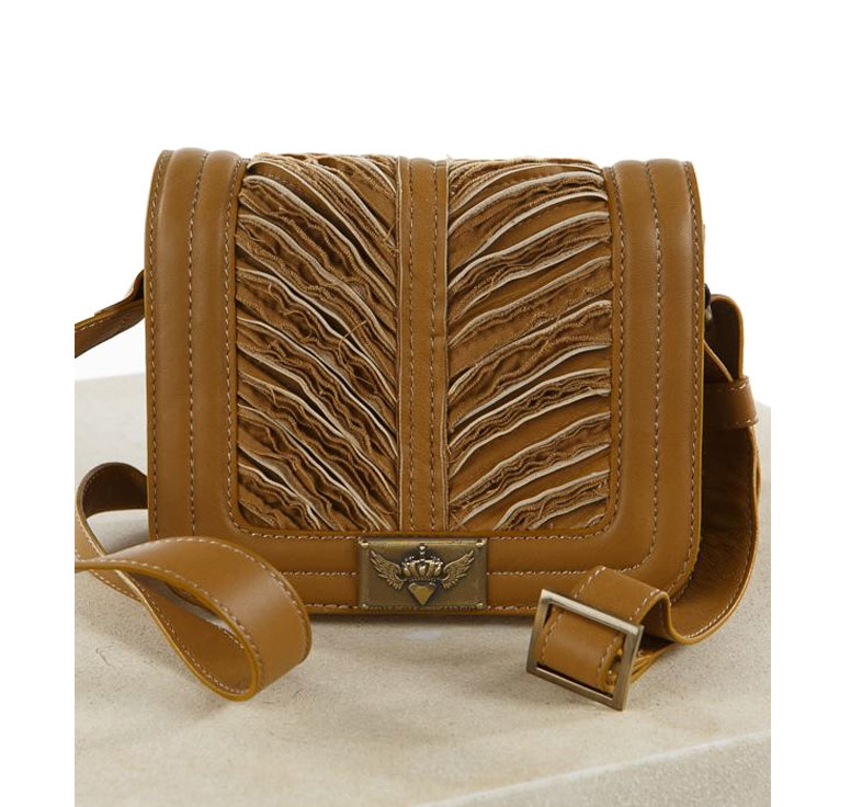 Pelle Pelle Princess Cut Mustard Crossbody Bag